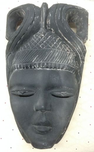 Vintage Hand - Carved Wooden Tribal African Mask