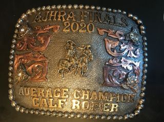 Trophy Rodeo Champion Belt Buckle Calf Roper Roping