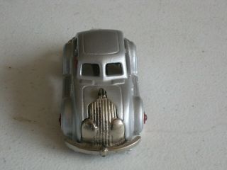 1930 ' s Hubley Toys Chrysler Airflow Car Silver 4 1/2 
