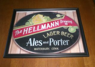Hellmann Brewing Company Framed Color Ad Print