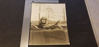 1917 Winifred Allen Silent Film Star Posing In A Car Press Photo 8x10 B&w