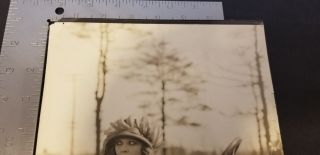 1917 Winifred Allen Silent Film Star Posing In A Car Press Photo 8X10 B&W 2