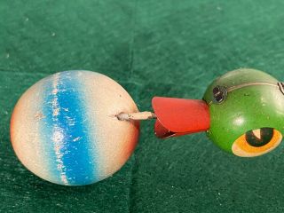 c.  1950 GAMA U.  S.  Zone Germany Tin Windup Duck with Ball Toy 2