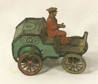 Lehmann Tin Toy Germany Oho Wind - Up Driven Automobile
