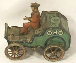 Lehmann Tin Toy Germany OHO Wind - up Driven Automobile 2