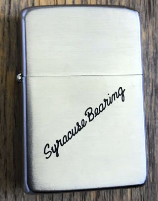 Vintage 1958 Pat Pending Zippo Lighter Syracuse Ny Bearing