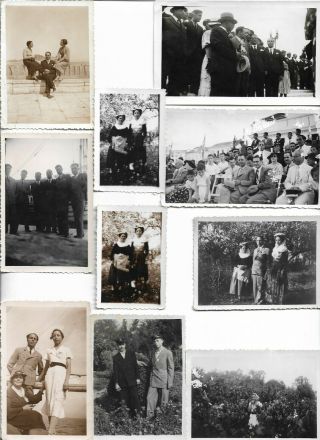 Greek Photos (10) From Corfu Island In 1936 - 37.  Family Of Maroulaki