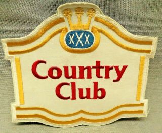 Vintage Country Club Beer Patch Large 6” By 7”