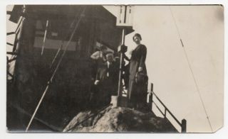 1915 Photo Of People At The Summit Lookout At Top Of Mt Tamalpais Marin Co C