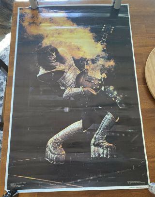 Kiss Vintage 1977 77 Alive Ii Ace Frehley Aucoin Mgt Live Poster Print