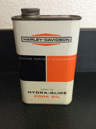 Vintage Harley - Davidson Hydra - Glide Fork Oil Can - Empty - 99880 - 49