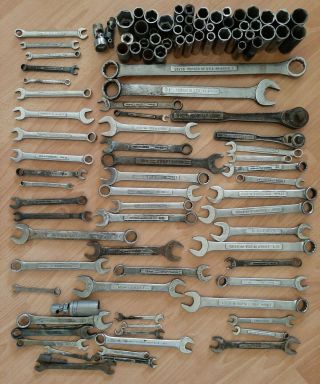 Vintage Craftsman Usa Made Over 100pc All V And Vv Metric & Standard Wrench Set