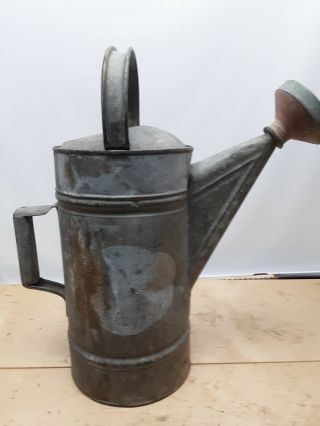 Old Vintage Galvanized Watering Can Rustic Primative Decor