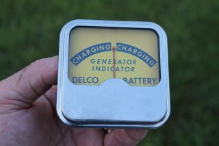 Vintage 50s 60s 70s Delco Engine Tester Tool Meter Auto Service Gm Street
