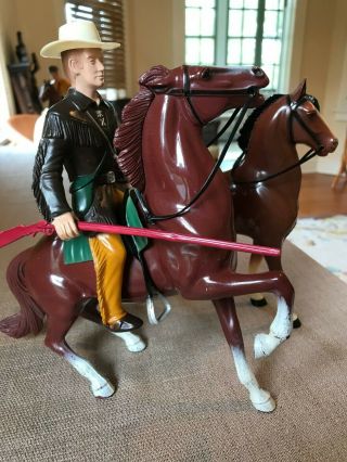Hartland Jim Bowie 817 (the Alamo) W/ Chubby And Semi - Rearing Horses