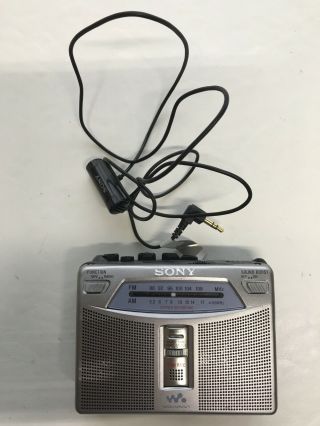 Sony Wm Gx 221 Vintage Walkman Cassette Player With Sony Microphone Parts/repair
