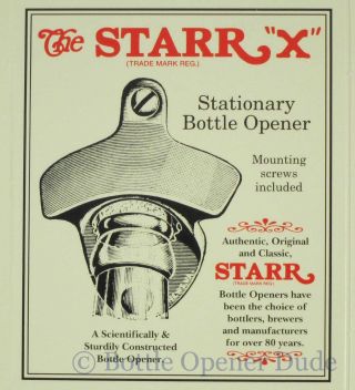 Blue PLAIN Powder Coated Starr X Wall Mount Bottle Opener, 3