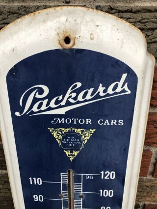 Vintage Packard Motor Cars Outdoor Thermometer Sign 2
