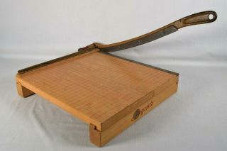 Vintage Ingento No.  4 Paper Cutter - Guillotine Cutter  12 " Ideal