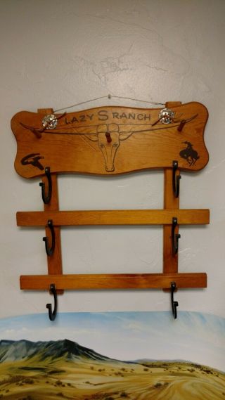 Vintage Lazy " S " Ranch Toy Rifle Rack