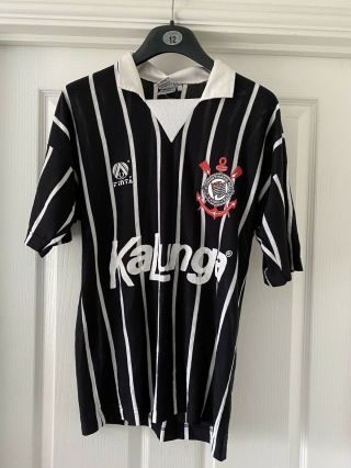 1990 Vintage Corinthians (brazil) Home Shirt.  Extremely Rare.  Number 10.  Size M.