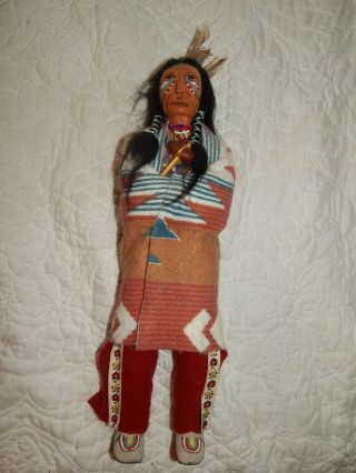 Native American Navajo Indian Handmade Figure Signed Iron Horse & Wild Flower