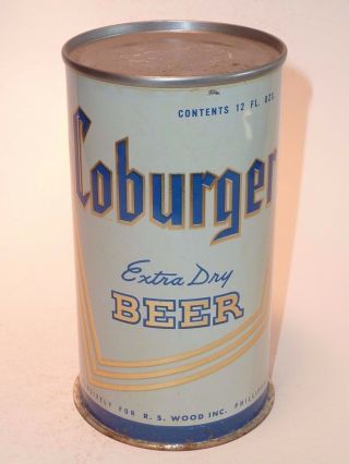 12oz Coburger Extra Dry Beer Flat Top - Horlacher Brewing Co.  Allentown Pa.