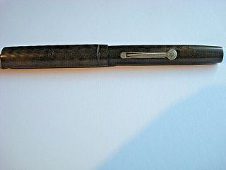 Vintage Waterman Ideal 52 Ring Top Brown Chased Hard Rubber Fountain Pen 1920’s