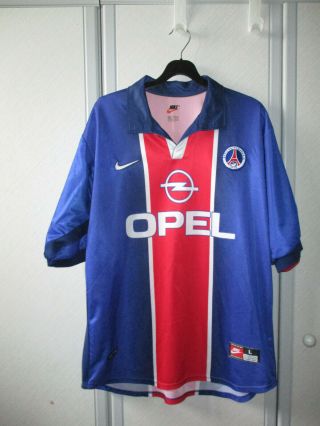 Psg Paris Saint Germain Home Shirt Large Vintage Football Shirt Size L
