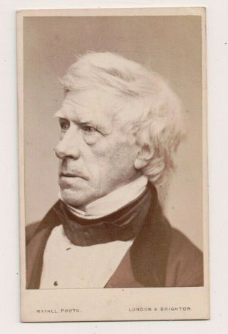 Vintage Cdv Henry Brougham,  1st Baron Brougham And Vaux Lord High Chancellor