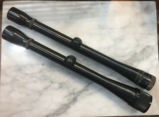 2 Vintage Rifle Scopes Weaver K10 C3 And K10 60