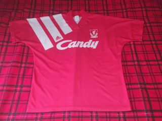 Liverpool Fc Epl 1991 - 1992 Home Football Soccer Shirt L Large - Vintage/retro