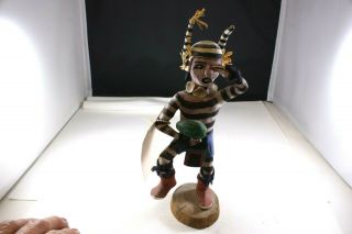 Hopi Kachina Doll Named " Paiyakyamu " (hano Clown) W/original Information Tag