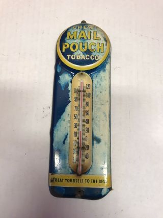 Vintage Mail Pouch Tobacco Thermometer