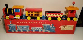 Vintage Fisher Price Huffy Puffy Train Set - 1958