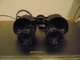 Vintage Bausch & Lomb Opt.  Co.  Zephyr 7x35 Binoculars With Case.  Pre - Owned.
