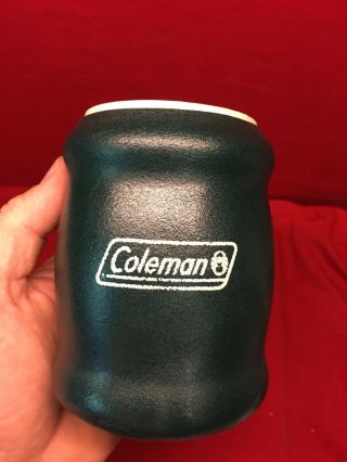 Vtg Green Coleman Tuffoams Insulated Can Holder Bottle Koozie Coozie Tuffoam