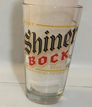 Spoetzl Brewery Shiner Bock Beer Pint Glass