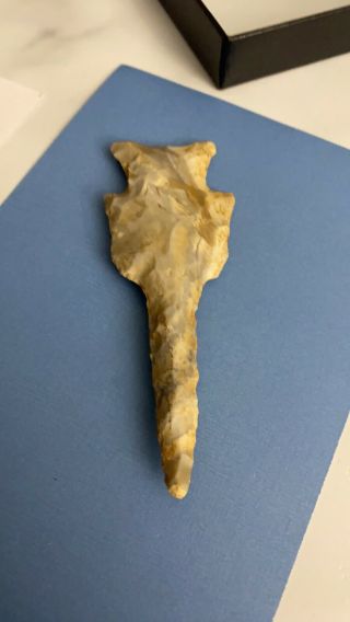 4 Inch Fluted Early Archaic Hardin Drill Found In Madison County Mo Cave Find
