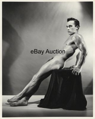 Gay: Vintage 1962 Nude Male 8x10 Bruce Of La? Photograph Modest John Manning U11