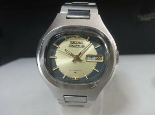 Vintage 1974 Seiko Automatic Watch [5 Actus] 21j 7019 - 5010 Band