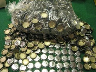1000 Uncrimped Root Beer Bottle Caps Home Brewing For Returnable Bottles