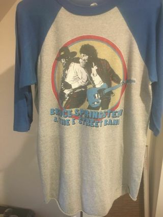 Vintage Bruce Springsteen 1980 - 81 World Tour Concert Baseball Shirt - Xl