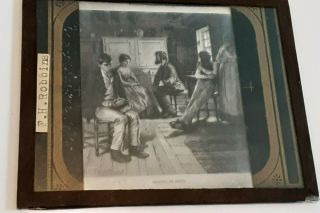 A.  B.  Frost " Courting By Proxy " Magic Lantern Slide Henry Berger F.  H.  Robbins