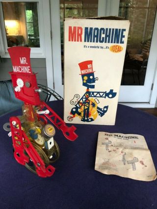 1960 Ideal Mr.  Machine,  Box,  And Instructions - Perfectly