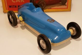 Rite Spot Wind - Up Deluxe Model Race Car 9 1950’s Toy Model -