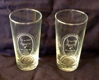 Rare James Squire Beer Glasses 285ml X 2