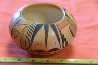 Polychrome Hopi Bowl,  By Nancy Lewis,  Sichoma,  Arizona From The Acoma Pueblo