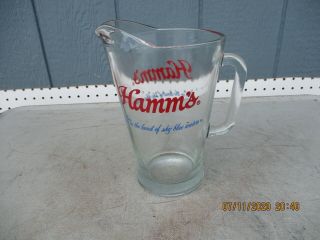 Hamms Beer Pitcher Bar Glasses Drinkware