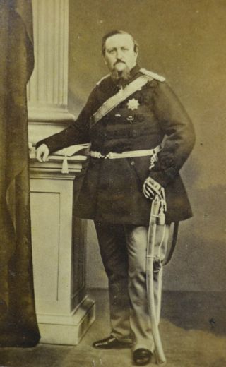 1860s Cdv Photo Carte De Visite Royal Frederick Vii King Of Denmark